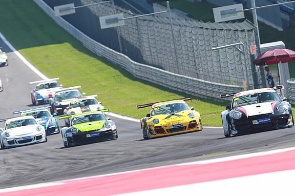  Typisch für Porsche Sports Cup sind harte, aber meist faire Positionskämpfe. Foto: Heger/dpp-AutoReporter 